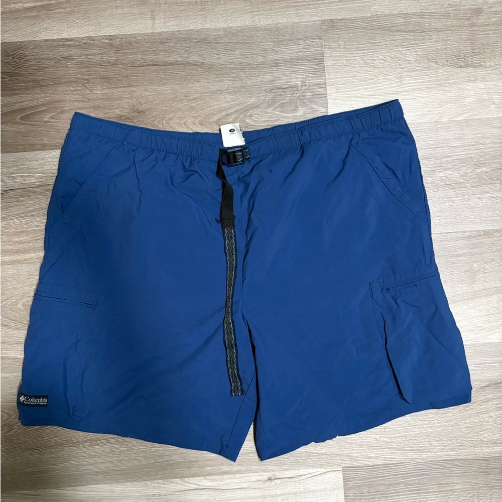 Columbia Blue Mesh Lined Shorts